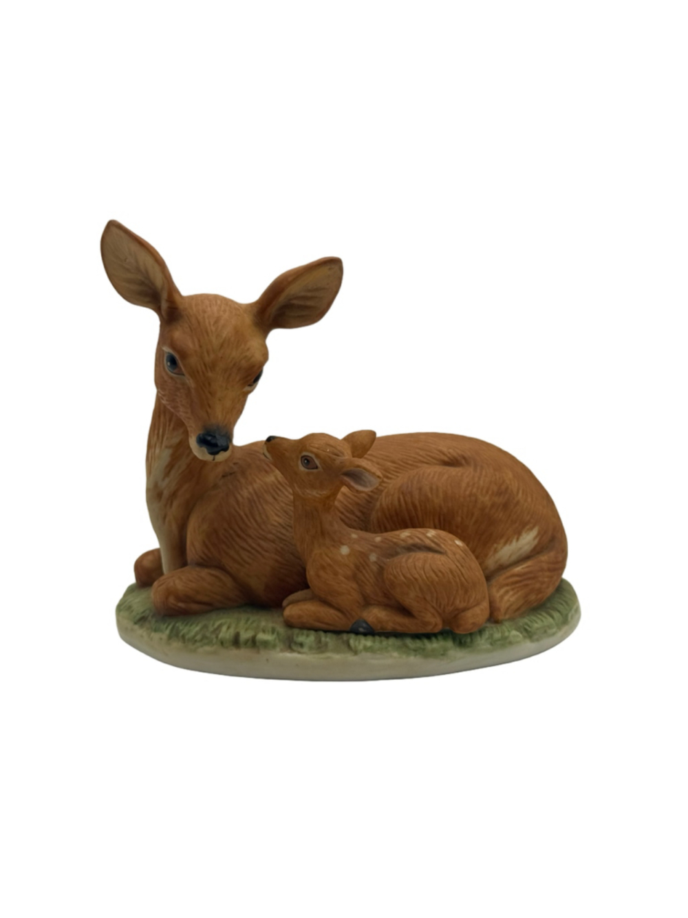 Vintage HOMCO #1441 Ceramic Doe & Fawn Figurine – Made in Thailand